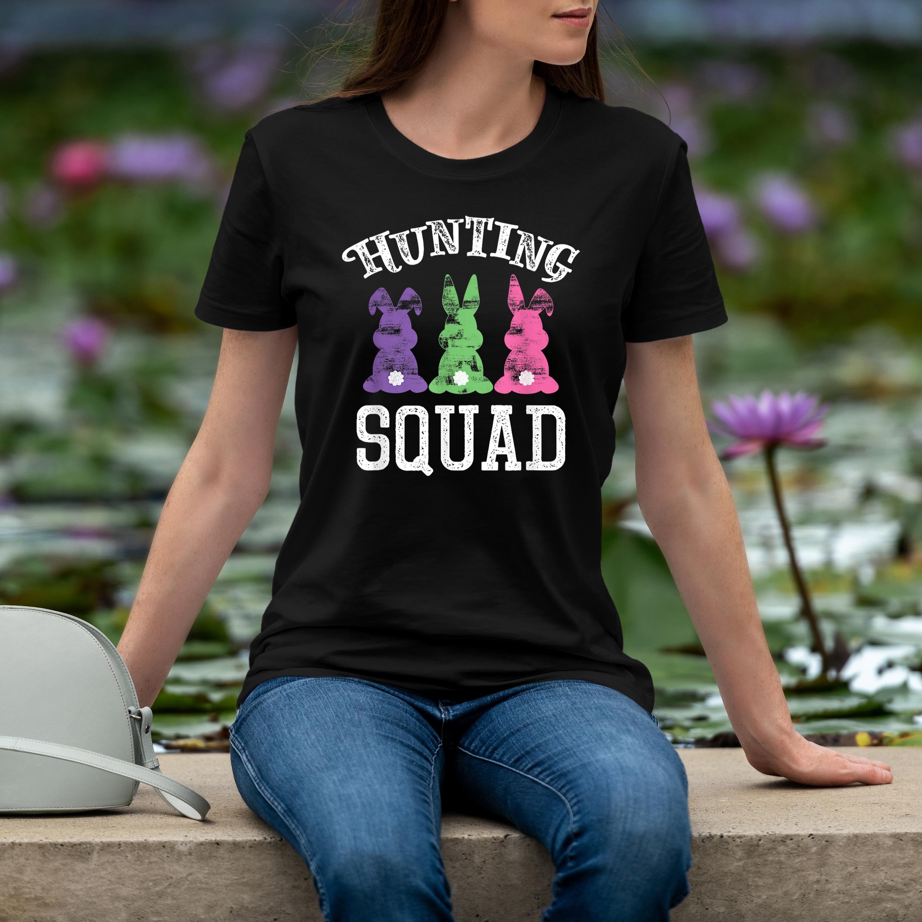 Easter Egg Hunting Squad Cute Funny Bunny Shirt 